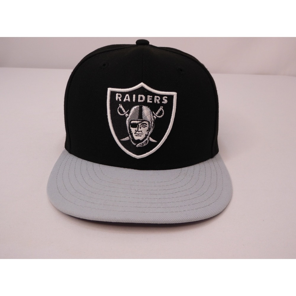 New Era 9FIFTY NFL Las Vegas Raiders Snapback Hat Black Grey Flat Brim Cap